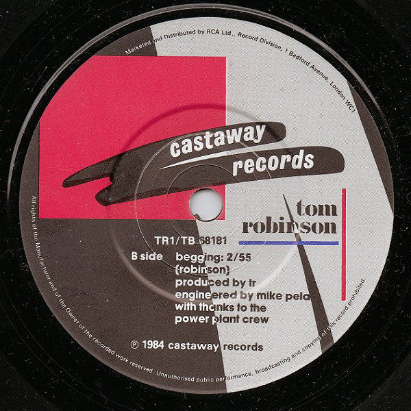 Tom Robinson : Back In The Old Country (7", Single)