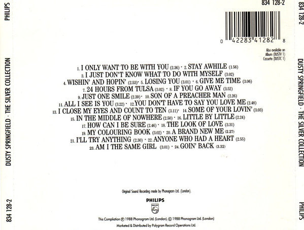 Dusty Springfield : Dusty (The Silver Collection) (CD, Comp)