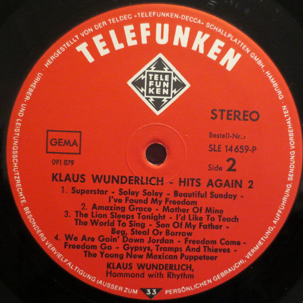 Klaus Wunderlich : Hits Again 2 (LP)