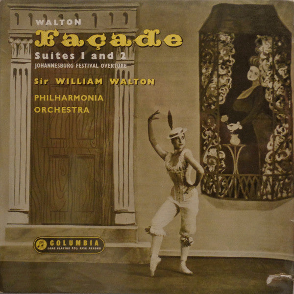 Sir William Walton, Philharmonia Orchestra : Façade Suites 1 And 2 / Johannesburg Festival Overture (10", Mono)