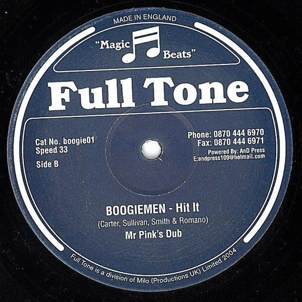The Boogiemen : Hit It (12")