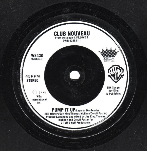 Club Nouveau : Lean On Me (7", Single, Sil)