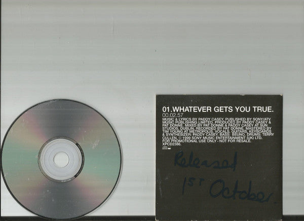 Paddy Casey : Whatever Gets You True (CD, Single, Promo)
