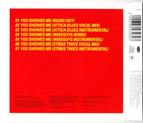 Lightning Seeds : You Showed Me (CD, Single, CD1)