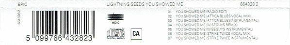 Lightning Seeds : You Showed Me (CD, Single, CD1)