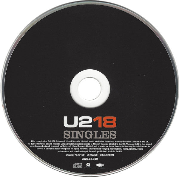 U2 : U218 Singles (CD, Comp, Num, S/Edition, Sup)