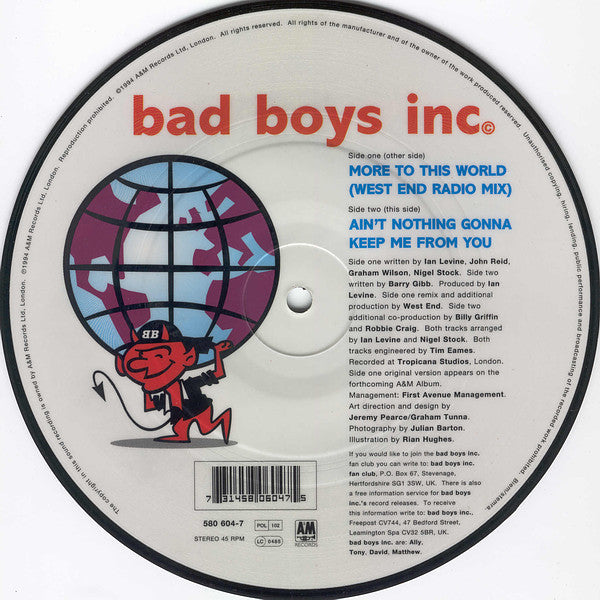 Bad Boys Inc. : More To This World (7", Single, Ltd, Pic)