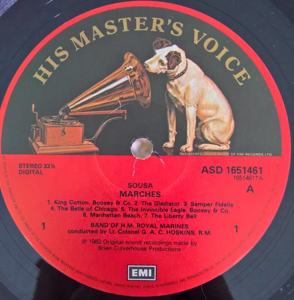 John Philip Sousa, The Band Of H.M. Royal Marines (Royal Marines School of Music) Conducted By Graham Hoskins (2) : The Stars And Stripes Forever (Fourteen Favorite Marches By John Philip Sousa) (LP)