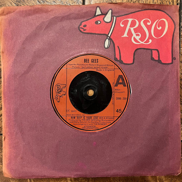 Bee Gees : How Deep Is Your Love (7", Single, Bro)