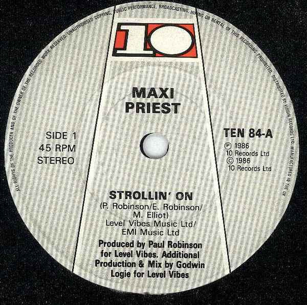 Maxi Priest : Strollin' On (7", Single)