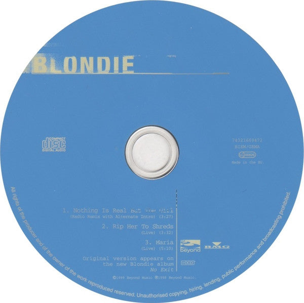 Blondie : Nothing Is Real But The Girl (HDCD, Maxi)