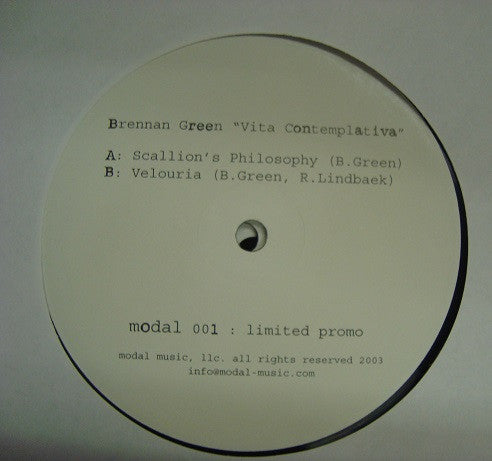 Brennan Green : Vita Contemplativa (12", Promo)