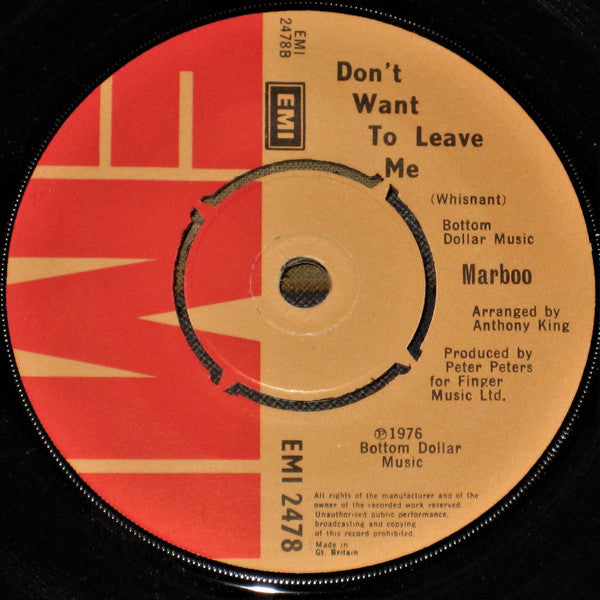 Marboo Whisnant : Falling In Love In Summertime (7")