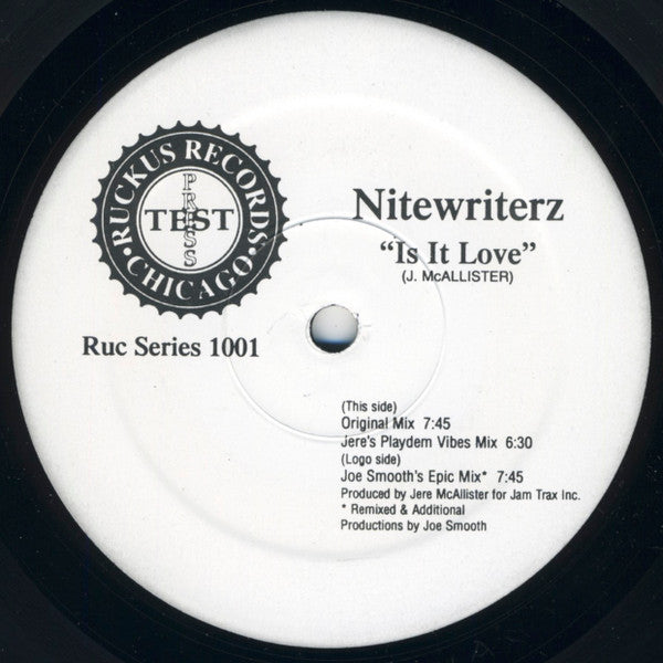 Nitewriterz : Is It Love (12", TP)