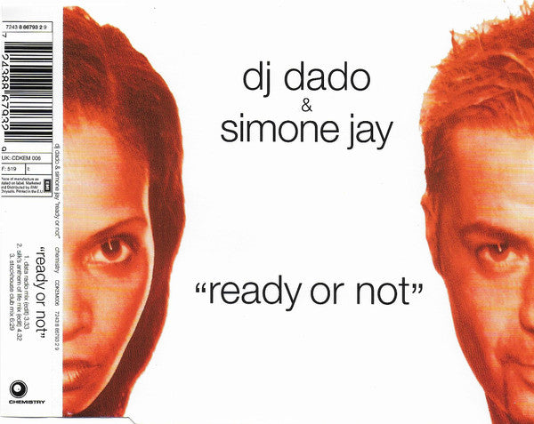 DJ Dado & Simone Jay : Ready Or Not (CD, Single)
