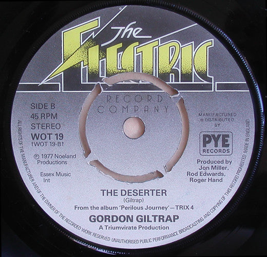 Gordon Giltrap : Heartsong (7", Single, Kno)