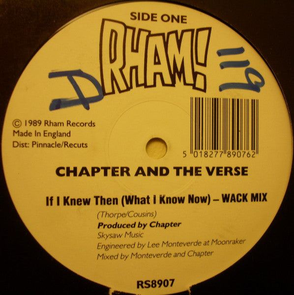 Chapter And The Verse : If I Knew Then (What I Knew Now) (12")