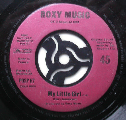 Roxy Music : Angel Eyes (7", Single, Pur)