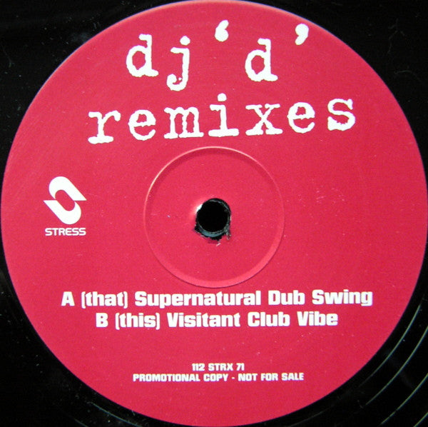 Chris & James : Ghosts (DJ 'D' Remixes) (12", Promo)