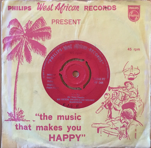 Sir Victor Uwaifo & His Melody Maestroes : J.J.C.  (7", Mono)