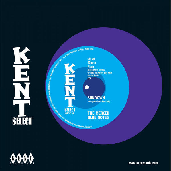 The Merced Blue Notes : Sundown / Whole Lotta Something (7", Single, Mono)