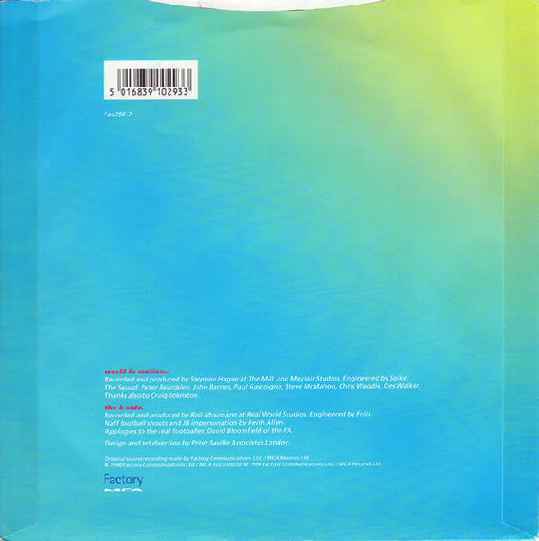 Englandneworder* : World In Motion... (7", Single, Sil)