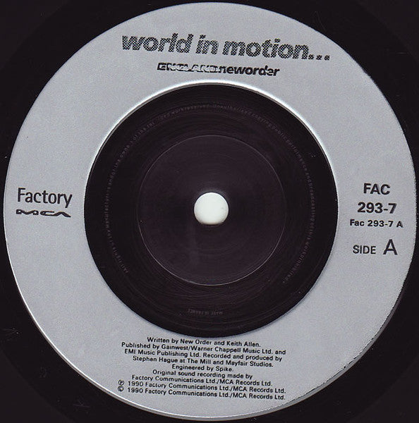 Englandneworder* : World In Motion... (7", Single, Sil)