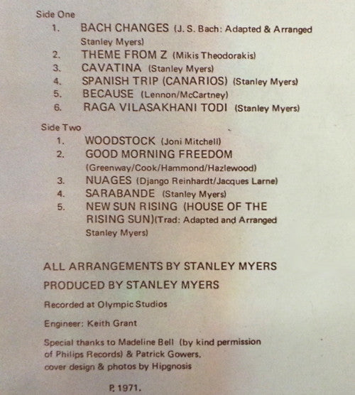 John Williams (7), Stanley Myers & Orchestra* : Changes (LP, Album)
