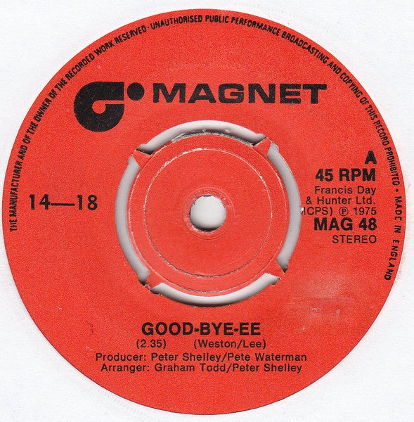 14-18 : Good-bye-ee (7", Single)