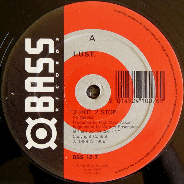 L.U.S.T. : 2 Hot 2 Stop (12")