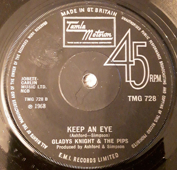 Gladys Knight And The Pips : Didn't You Know (You'd Have To Cry Sometime) / Keep An Eye (7", Single, Sol)