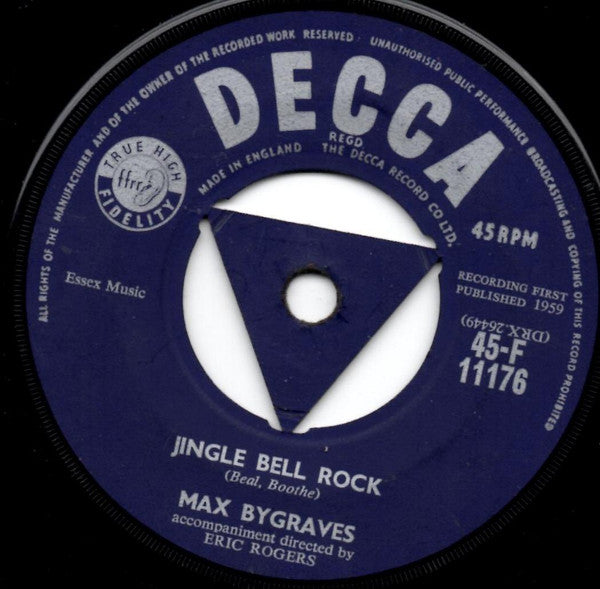Max Bygraves : Jingle Bell Rock (7", Single, Tri)