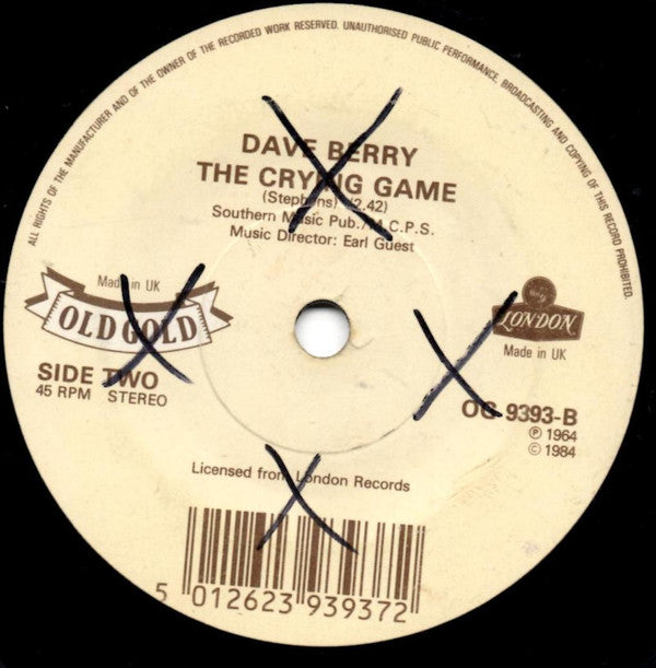 Lulu And The Luvvers / Dave Berry : Shout / The Crying Game (7", Single)