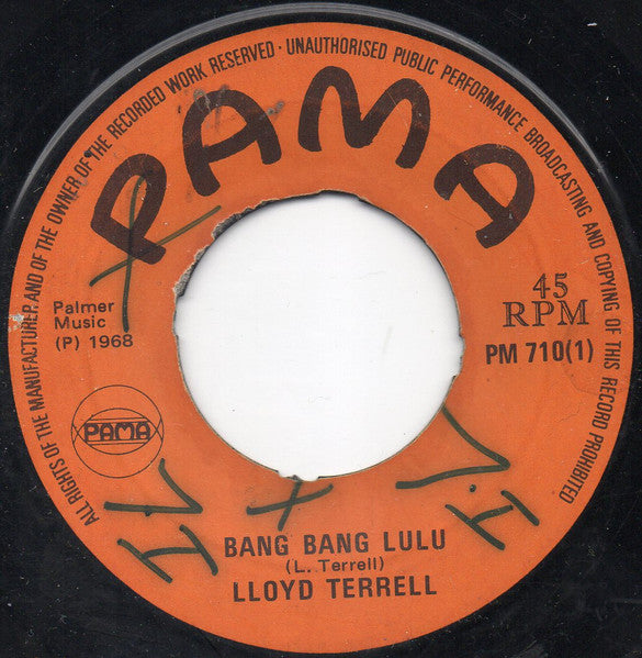 Lloyd Tyrell / Mrs. Miller (3) : Bang Bang Lulu / I Never Knew (7", Single, 4 P)