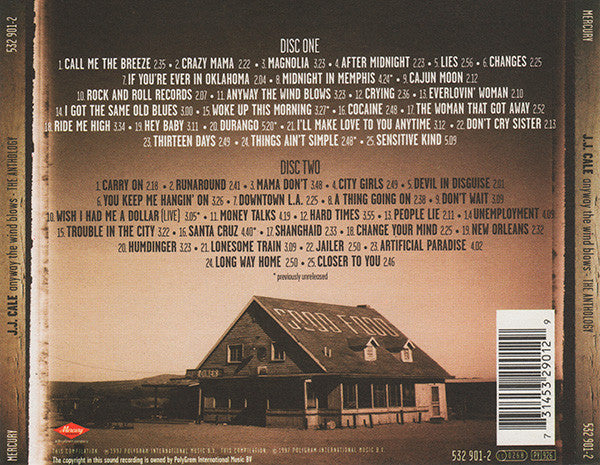 J.J. Cale : Anyway The Wind Blows - The Anthology (2xCD, Comp, RP)