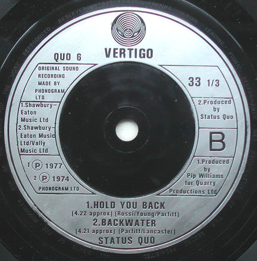 Status Quo : Rock N' Roll (7", Single, Pic)