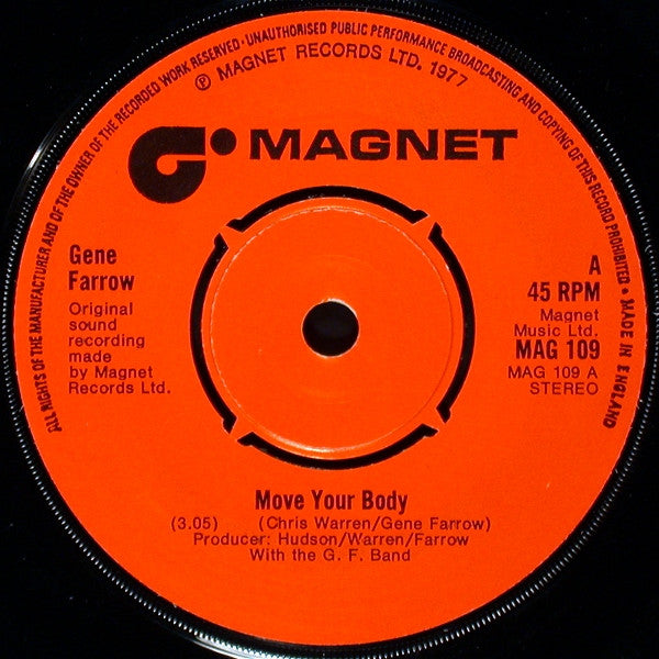 Gene Farrow : Move Your Body (7")