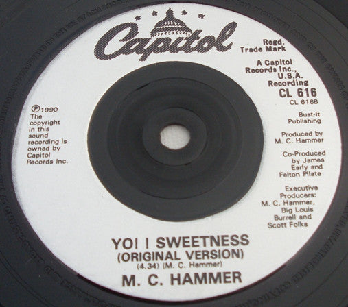 MC Hammer : Yo!! Sweetness (7", Single)