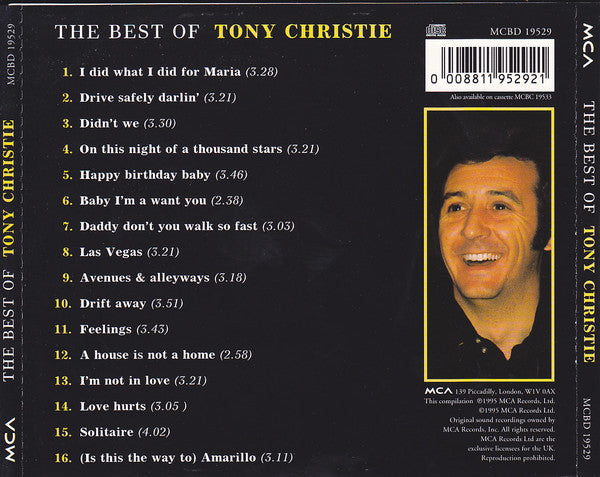 Tony Christie : The Best Of Tony Christie (CD, Comp)