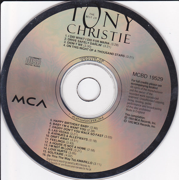 Tony Christie : The Best Of Tony Christie (CD, Comp)