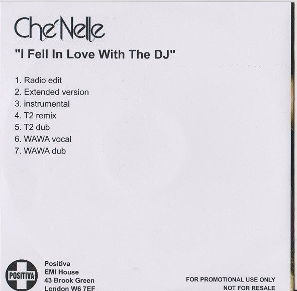 Che'Nelle : I Fell In Love With The DJ (CDr, Single, Promo)
