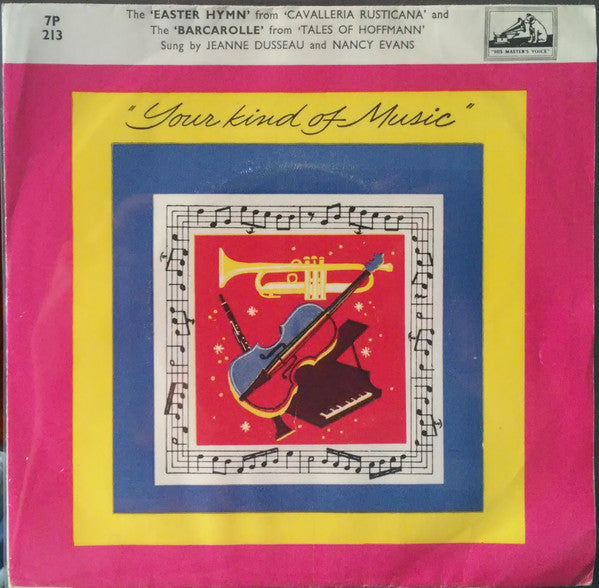 Jeanne Dusseau And Nancy Evans (3) : The 'Easter Hymn' And The 'Barcarolle' (7")