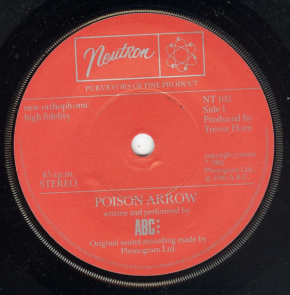 ABC : Poison Arrow (7", Single, Pap)