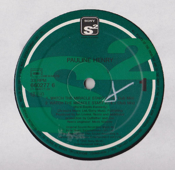 Pauline Henry : Watch The Miracle Start (12", Single)