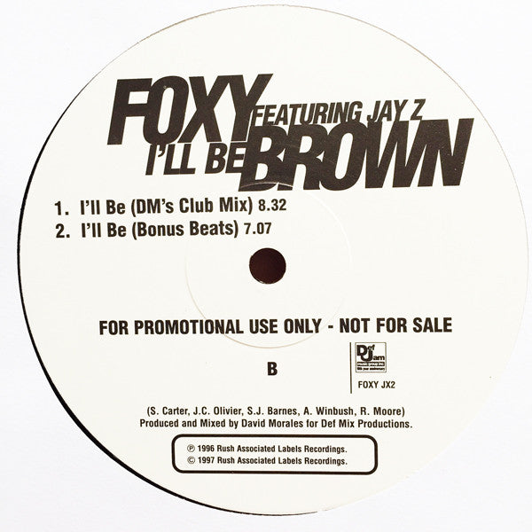 Foxy Brown Featuring Jay-Z : I'll Be (12", Promo)