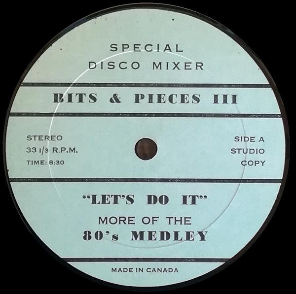 Various : Bits & Pieces III - Let's Do It (12", Mixed, Unofficial)