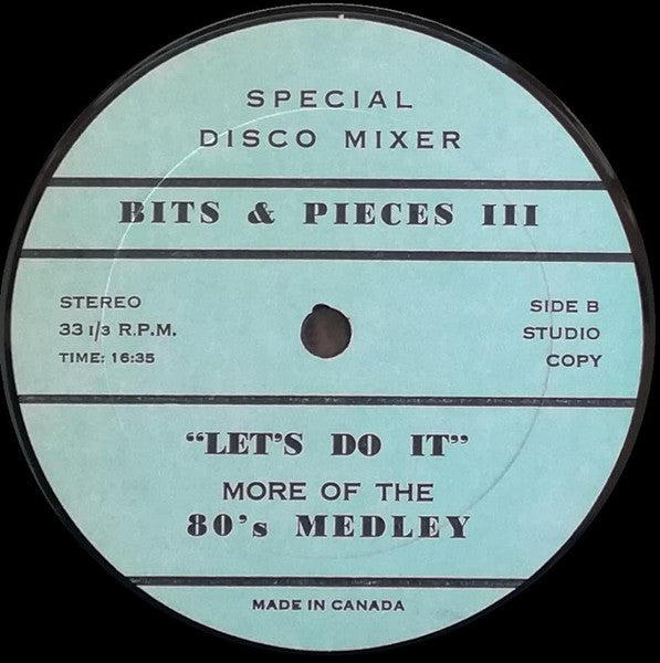 Various : Bits & Pieces III - Let's Do It (12", Mixed, Unofficial)