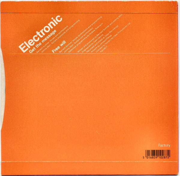 Electronic : Get The Message (7", Single, Sil)