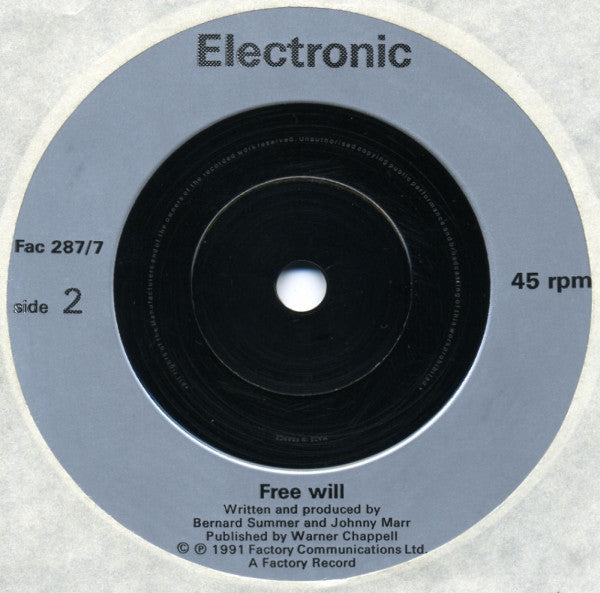 Electronic : Get The Message (7", Single, Sil)