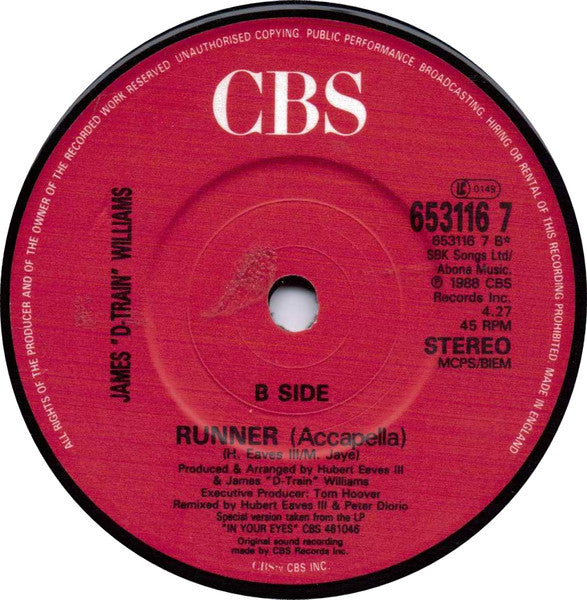 James "D-Train" Williams : Runner (7", Single)